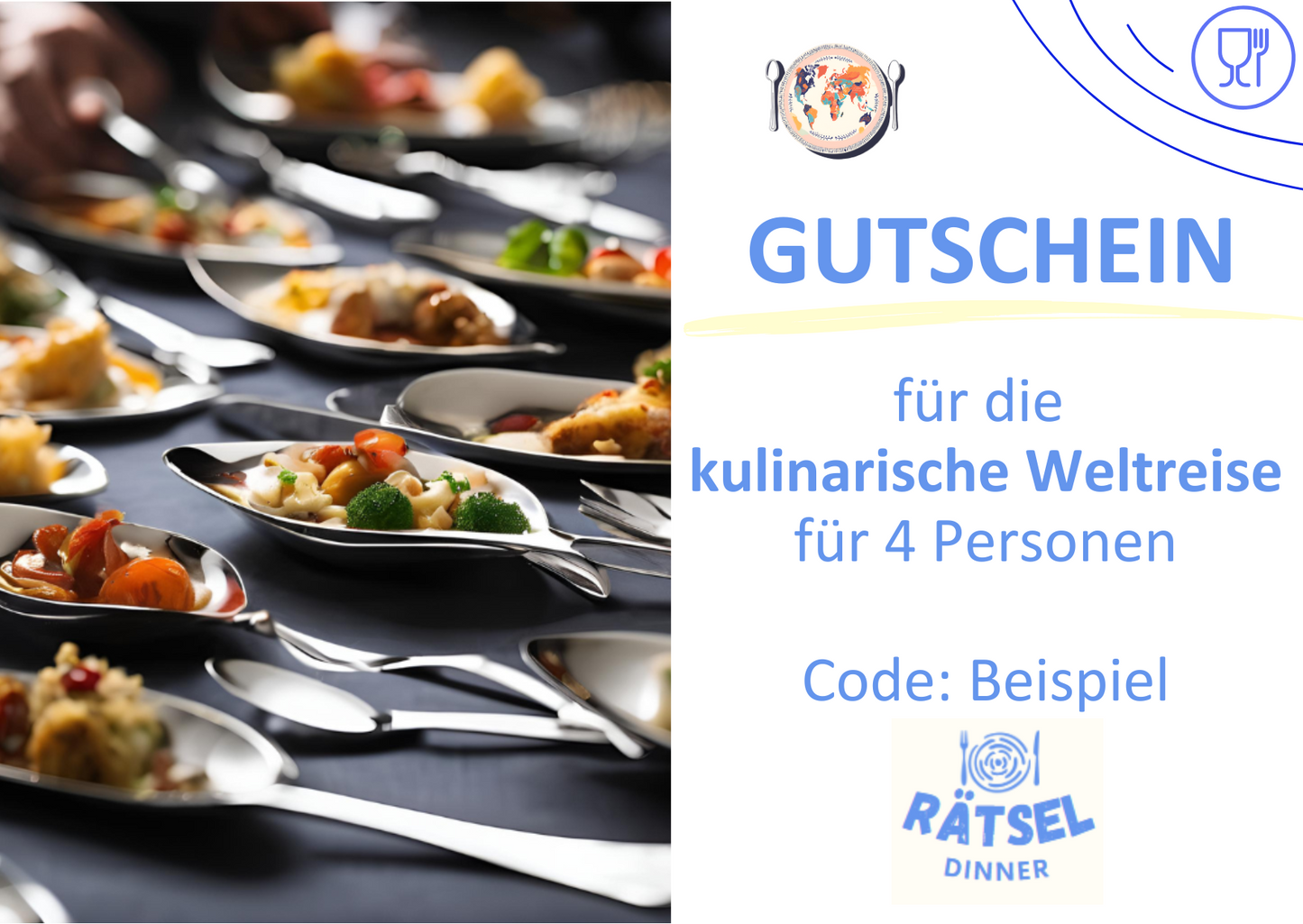 Gutschein für die kulinarische Weltreise